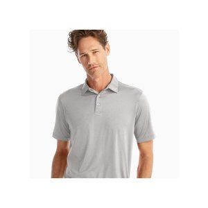 Johnnie-O Mens XL Gray Birdie Performance Polo Shi